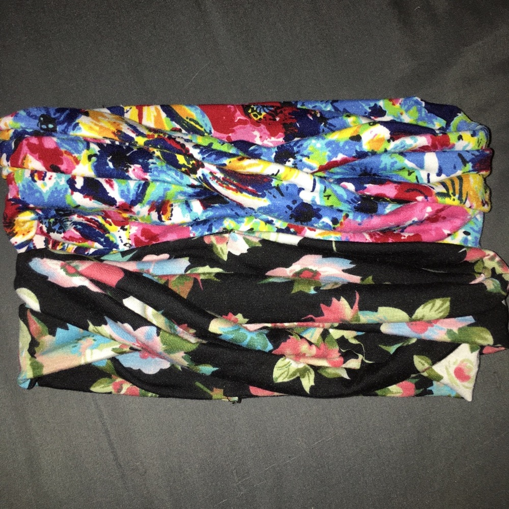 Floral headband pack of 2